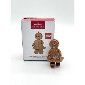 GINGERBREAD WOMAN minifigure hallmark keepsake Christmas ornament NEW 2023 fig